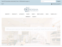 Tablet Screenshot of indisha.nl